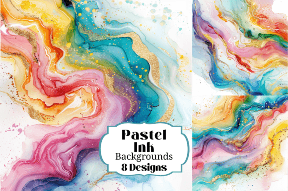8 Pastel Ink Backgrounds: Soft Watercolor Textures for Your Projects