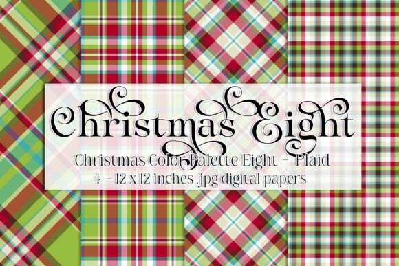 Christmas CP8 Plaid Backgrounds 1: A Foundation for Festive Design