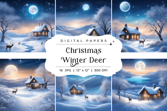 Christmas Winter Deer Backgrounds: A Designer's Guide to Festive Charm