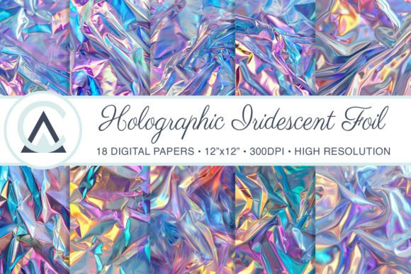 Dynamic Design with Holographic Iridescent Foil Backgrounds