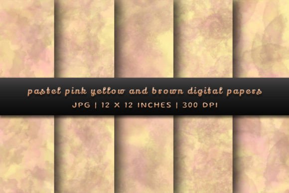 Elevate Your Brand: Using Pastel Pink, Yellow, and Brown Watercolor Backgrounds