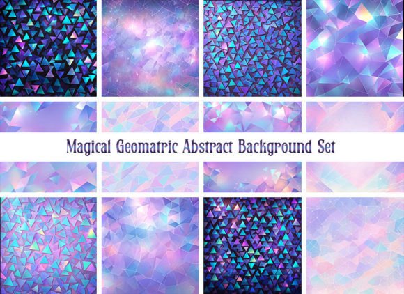 Elevate Your Visuals with Magical Geometric Abstract Backgrounds
