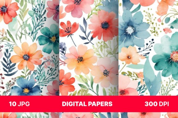 Floral Medley Backgrounds: A Designer's Digital Garden