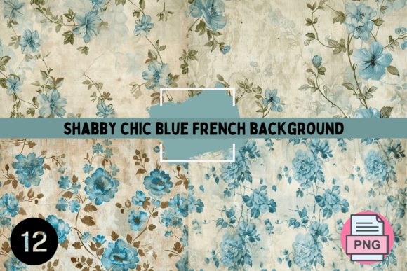 Shabby Chic Blue Flower Backgrounds: Your Guide to Vintage Elegance
