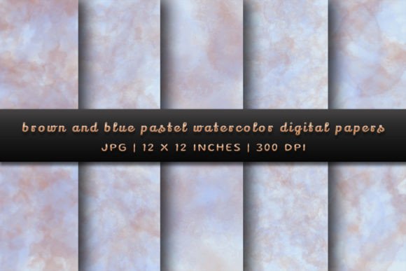 Soothing Brown and Blue Pastel Backgrounds for Your Projects