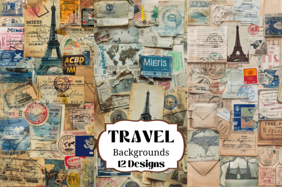 Timeless Textures: Using Vintage Travel Junk Journal Backgrounds