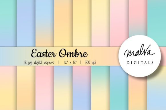 Transform Your Spring Projects with Easter Colors Ombre Backgrounds