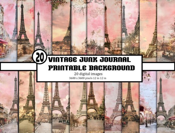 Unearthing Digital Treasures with Vintage Junk Journal Backgrounds