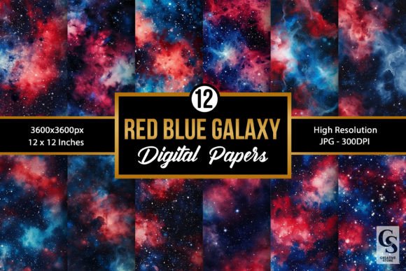 Unlock Cosmic Creativity: A Deep Dive into Red & Blue Galaxy Backgrounds
