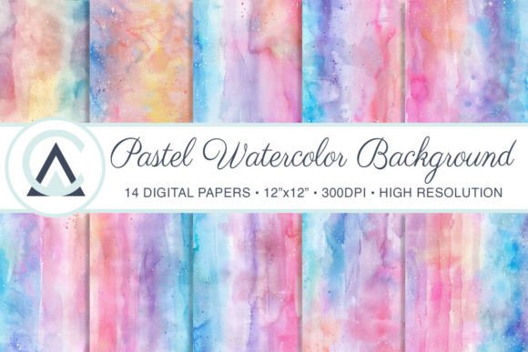 Watercolor Pastel Gradient Backgrounds: Soft Style for Modern Projects